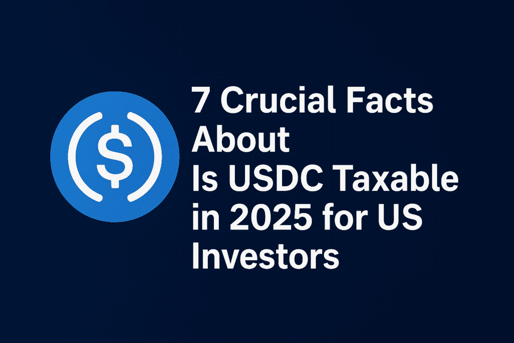 7 Crucial Facts About Is USDC Taxable in 2025 for US Investors